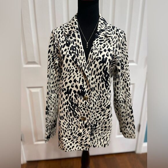 Lafayette 148 Animal Print Blazer - Size S - NWT - Picture 1 of 4